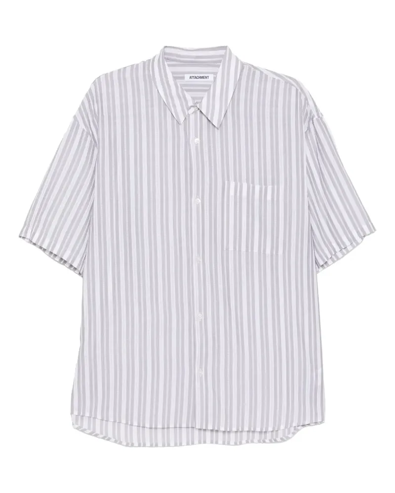 ATTACHMENT Gestreiftes Hemd - Grau Grau