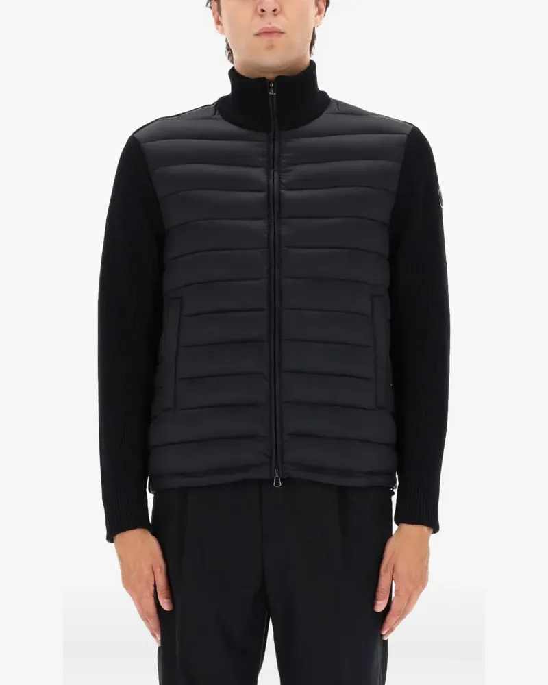 Colmar ribbed panelled jacket - Schwarz Schwarz