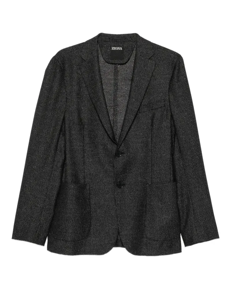 Ermenegildo Zegna single-breasted blazer - Schwarz Schwarz