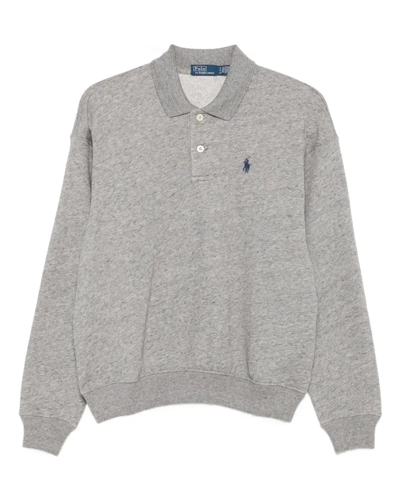 Ralph Lauren Sweatshirt mit Polo Pony - Grau Grau