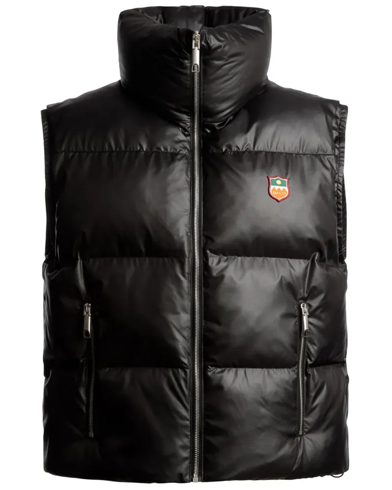 Bally Weste mit Stehkragen - Schwarz Schwarz