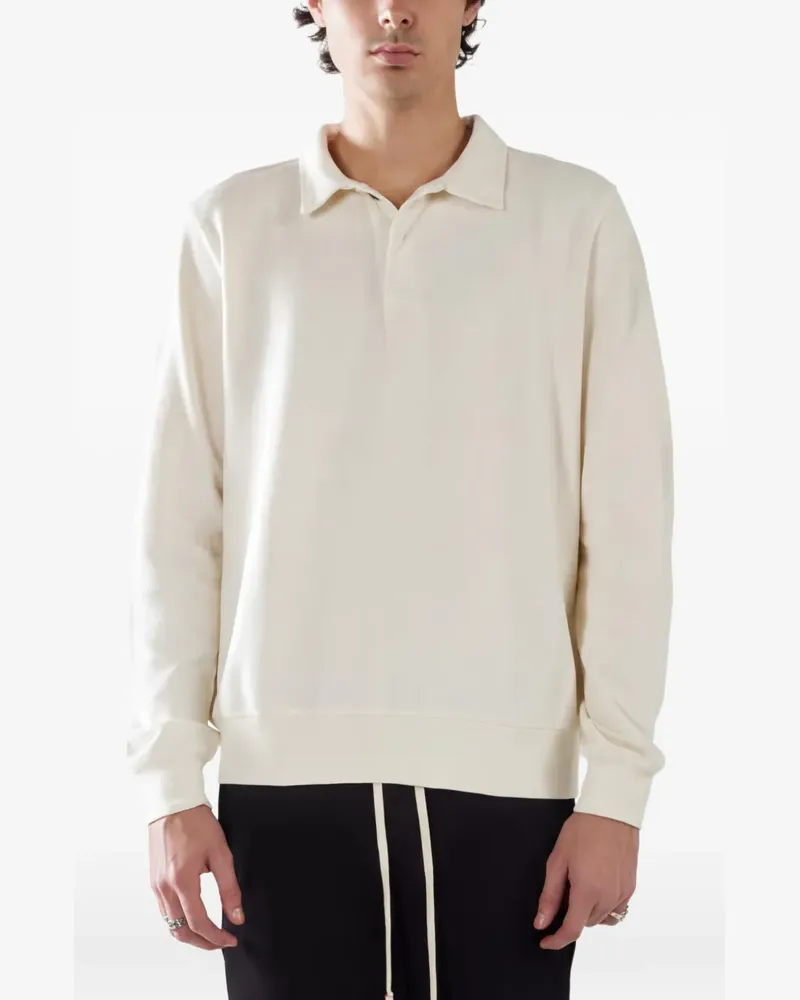 LES TIEN long-sleeve polo shirt - Nude Nude