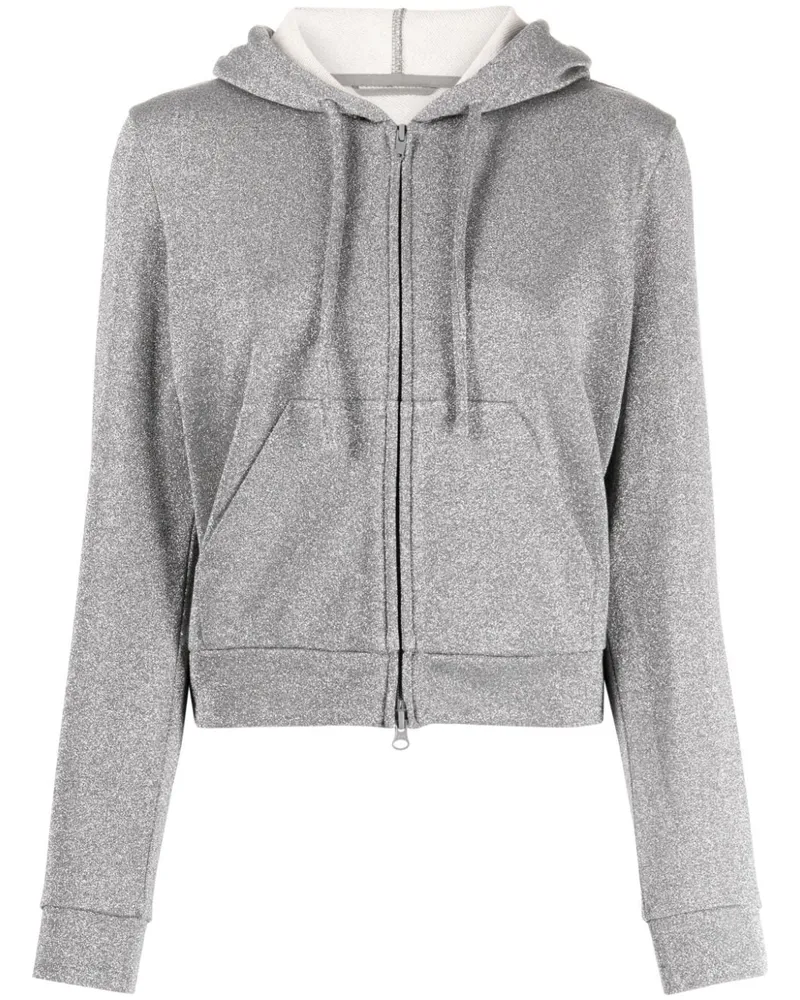 JNBY Kapuzenjacke mit Glitzer - Silber Silber