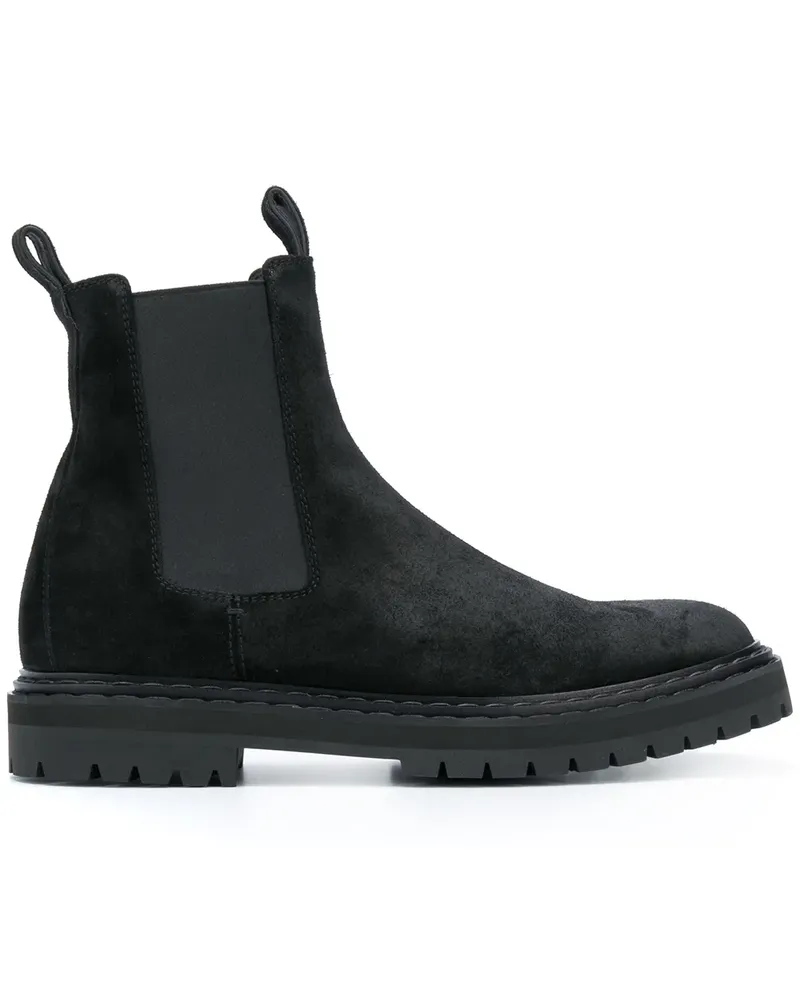 Officine Creative Italia Knöchelhohe Wildlederstiefel - Schwarz Schwarz