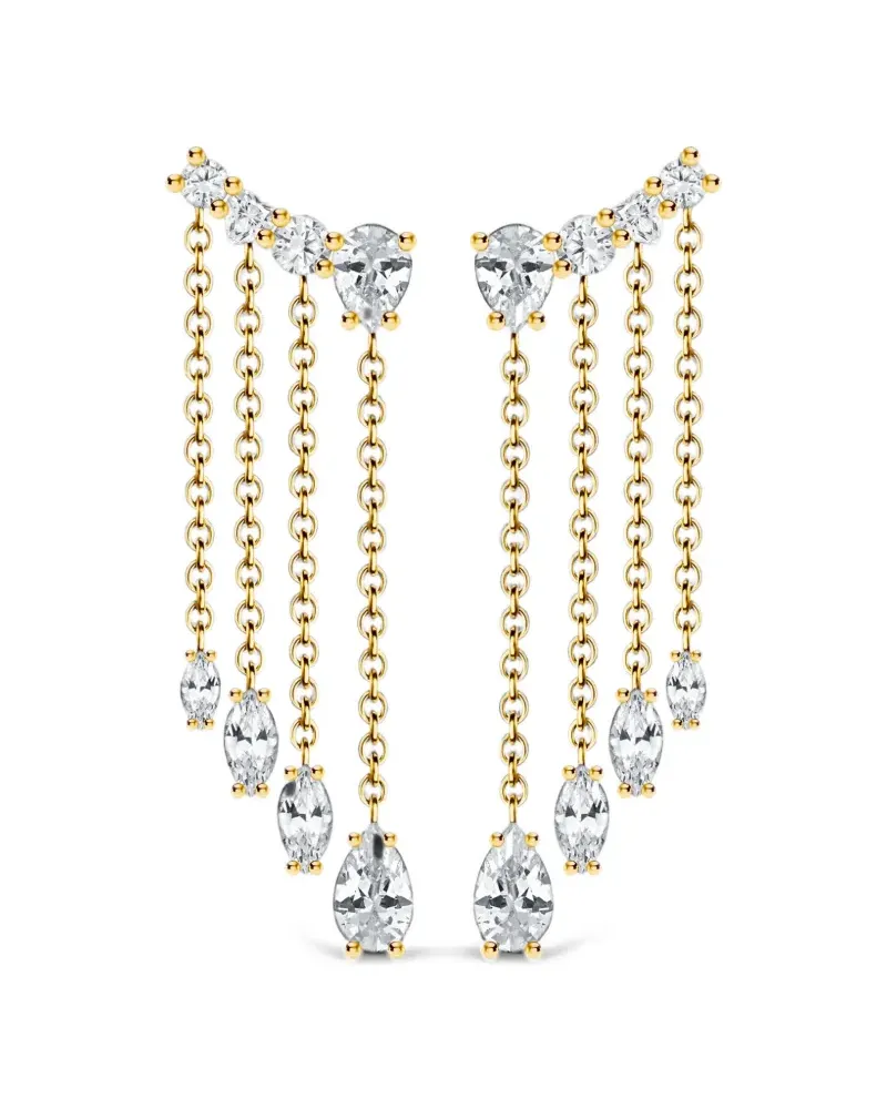 Thomas Sabo zirconia-embellished waterfall earrings - Gold Gold
