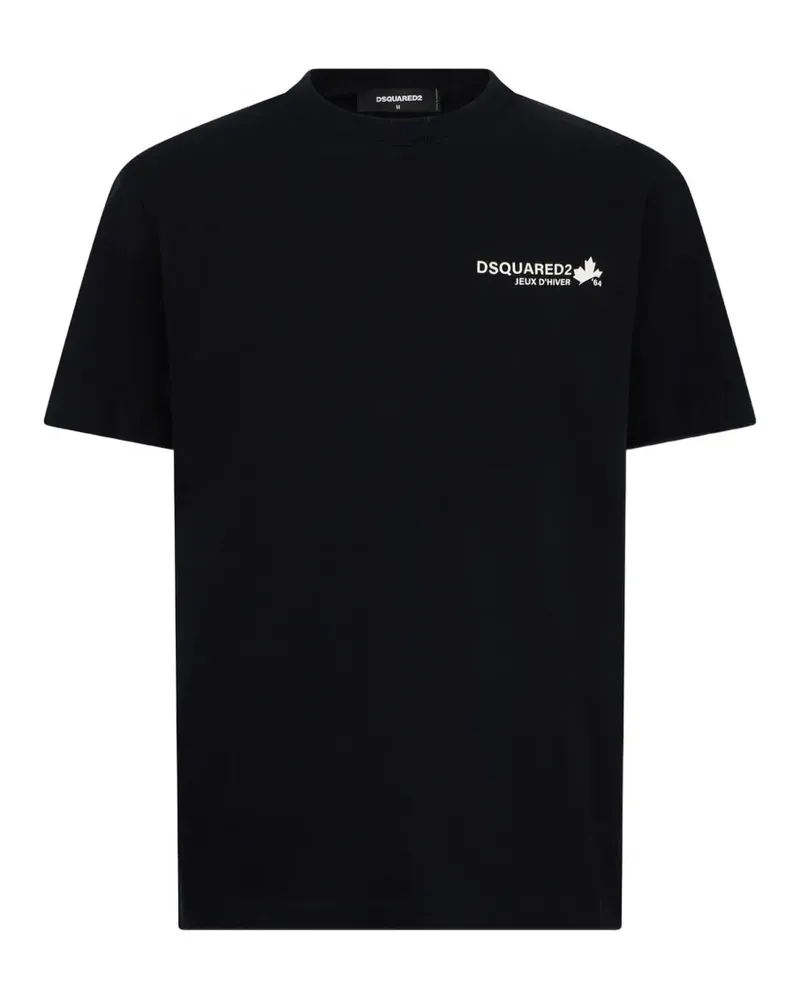 Dsquared2 T-Shirt mit Logo-Print - Schwarz Schwarz