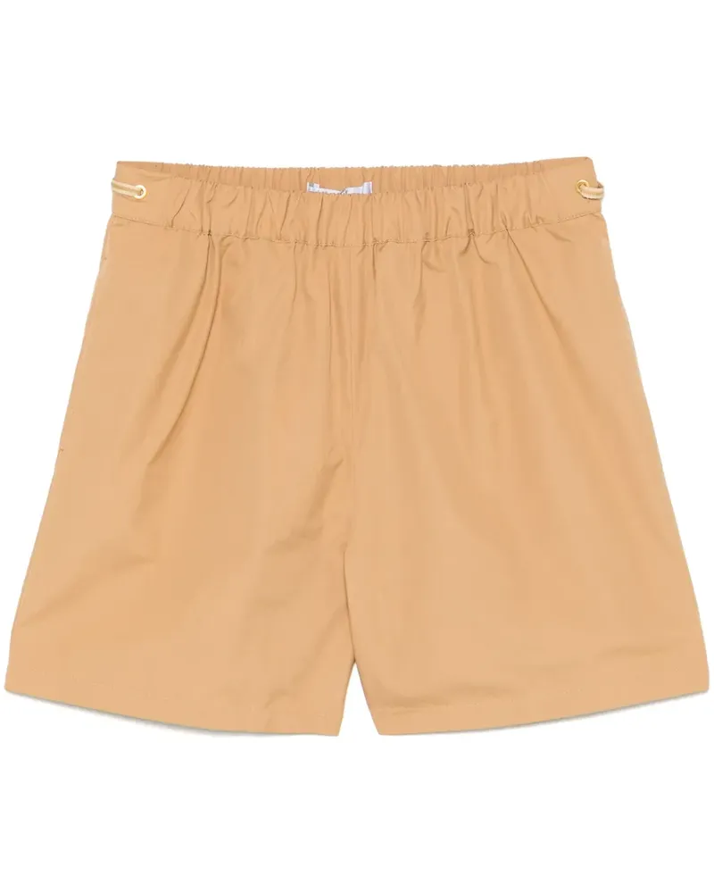 Max Mara Shorts aus Popeline - Braun Braun