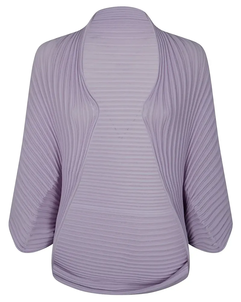 Issey Miyake Cardigan mit plissiertem Effekt - Violett Violett