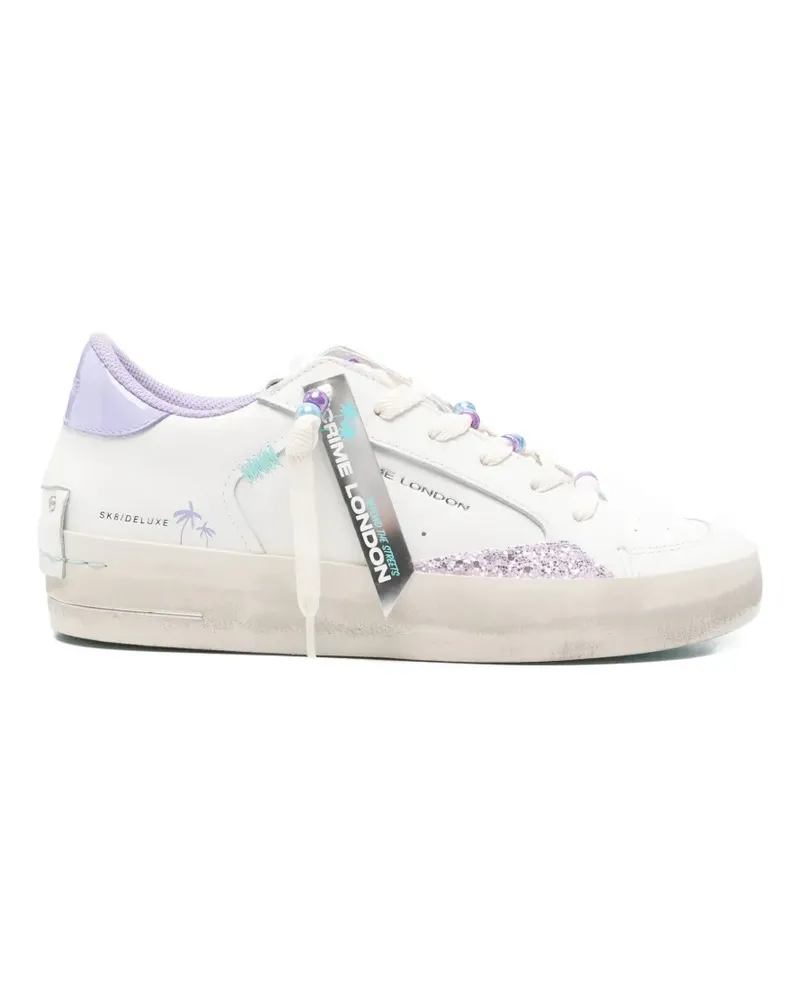 Crime glitter-embellishment sneakers - Weiß Weiß