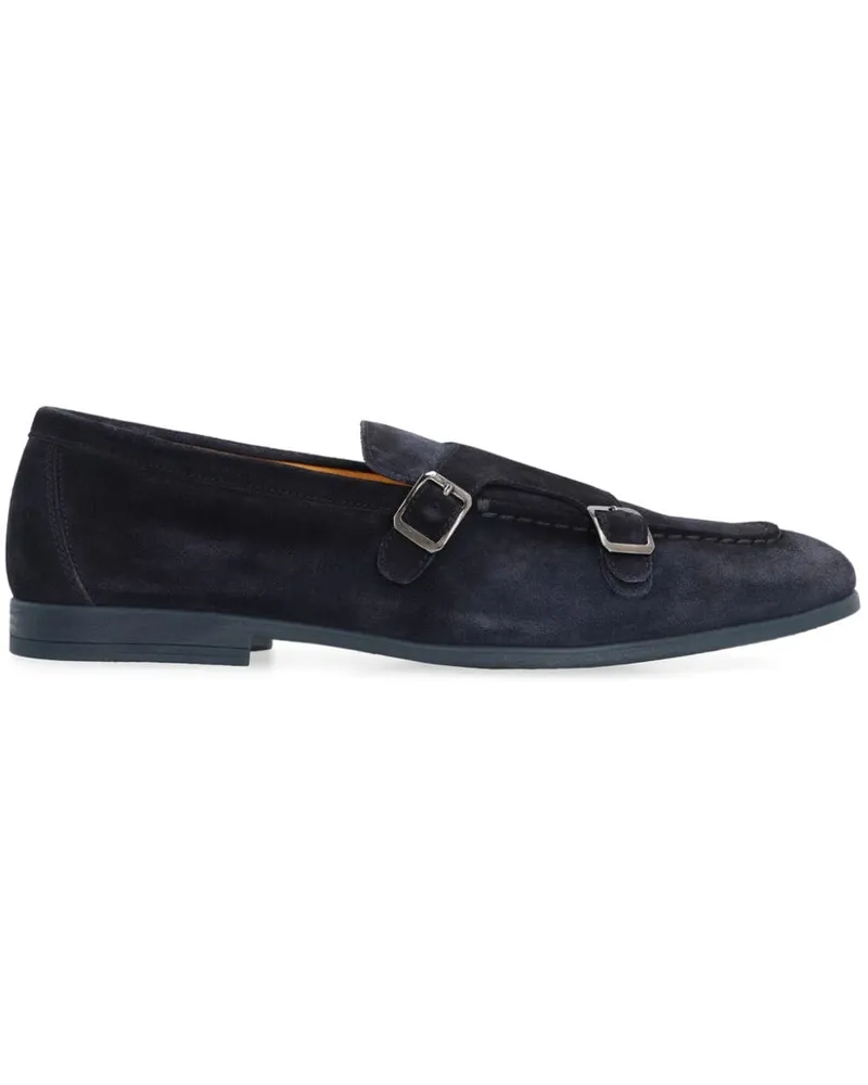 Doucal´s Duke Monk-Loafer aus Wildleder - Blau Blau