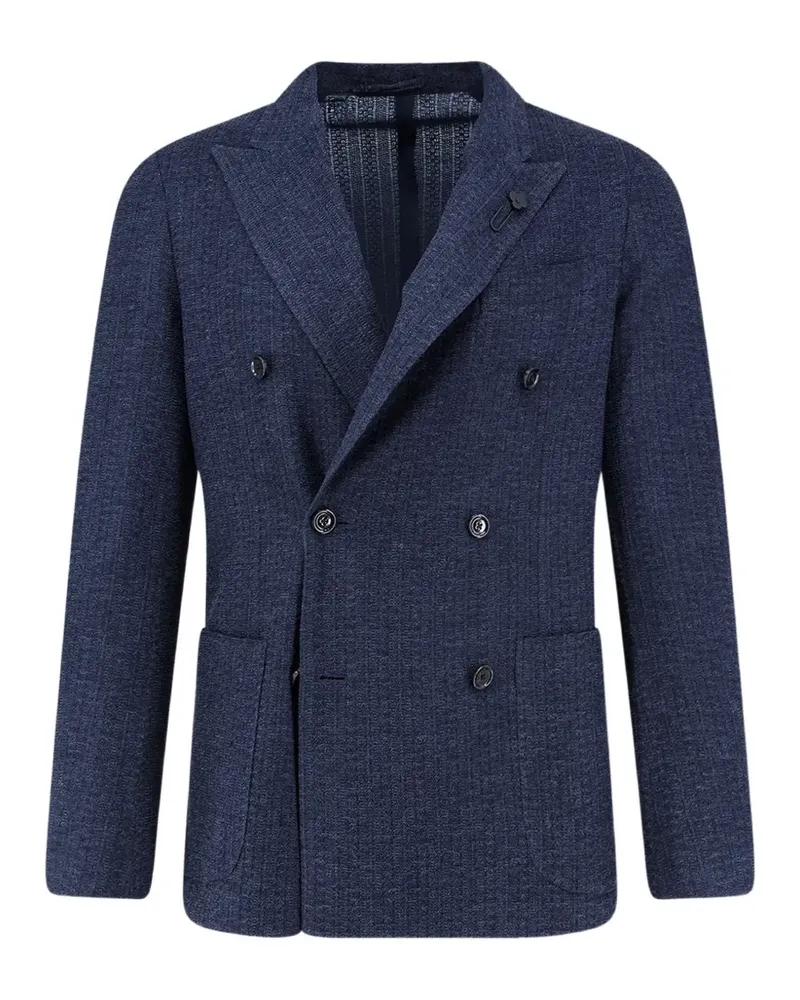 LARDINI double-breasted blazer - Blau Blau
