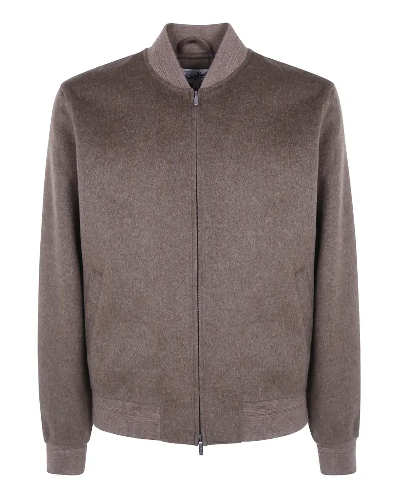 MC2 Saint Barth Woll-Bomberjacke mit Reißverschluss - Braun Braun