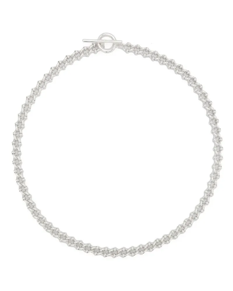 ALL BLUES DNA Halskette mit Glanzoptik - Silber Silber