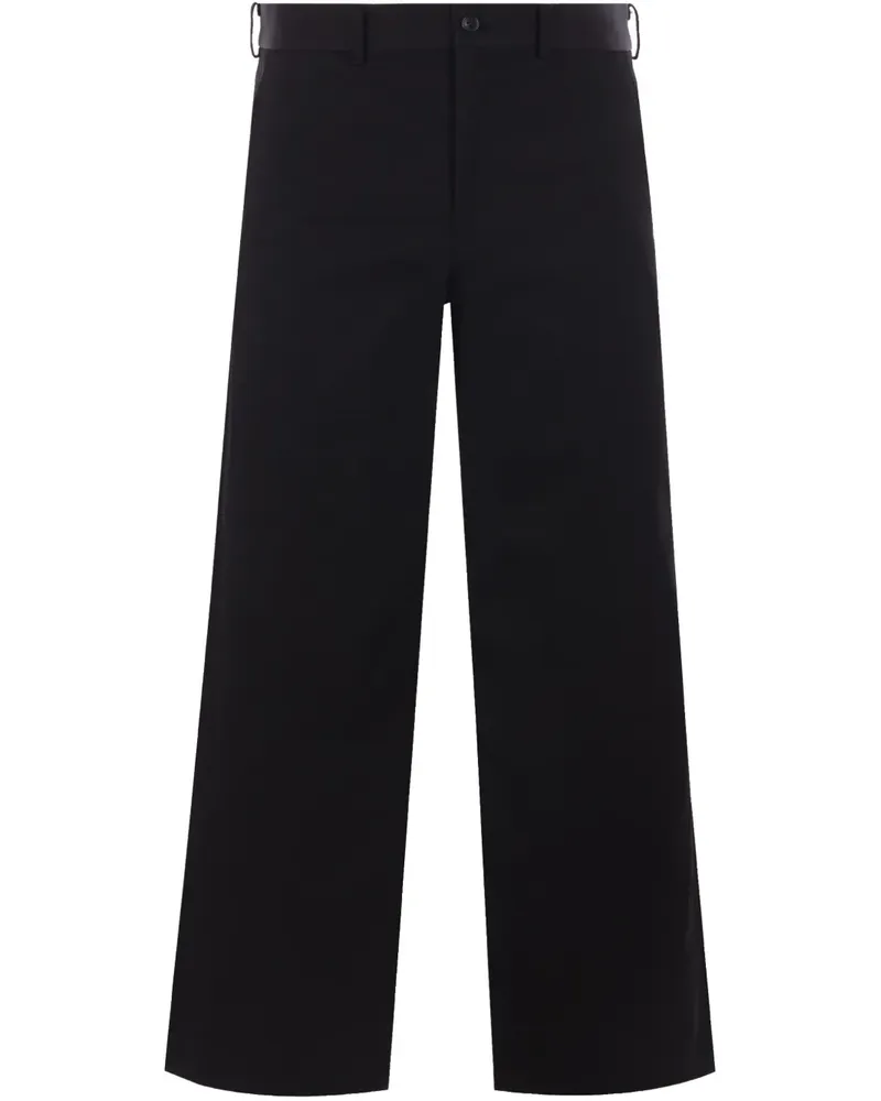 Comme des Garçons Gerade Cropped-Hose - Schwarz Schwarz