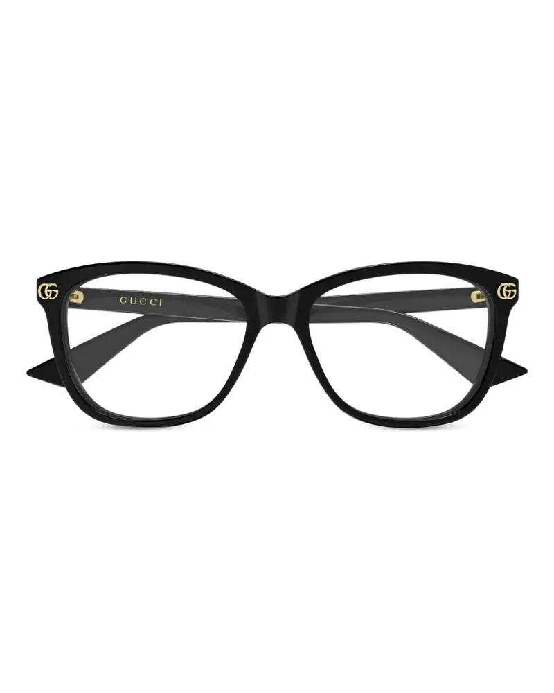 Gucci Double G cat-eye glasses - Schwarz Schwarz