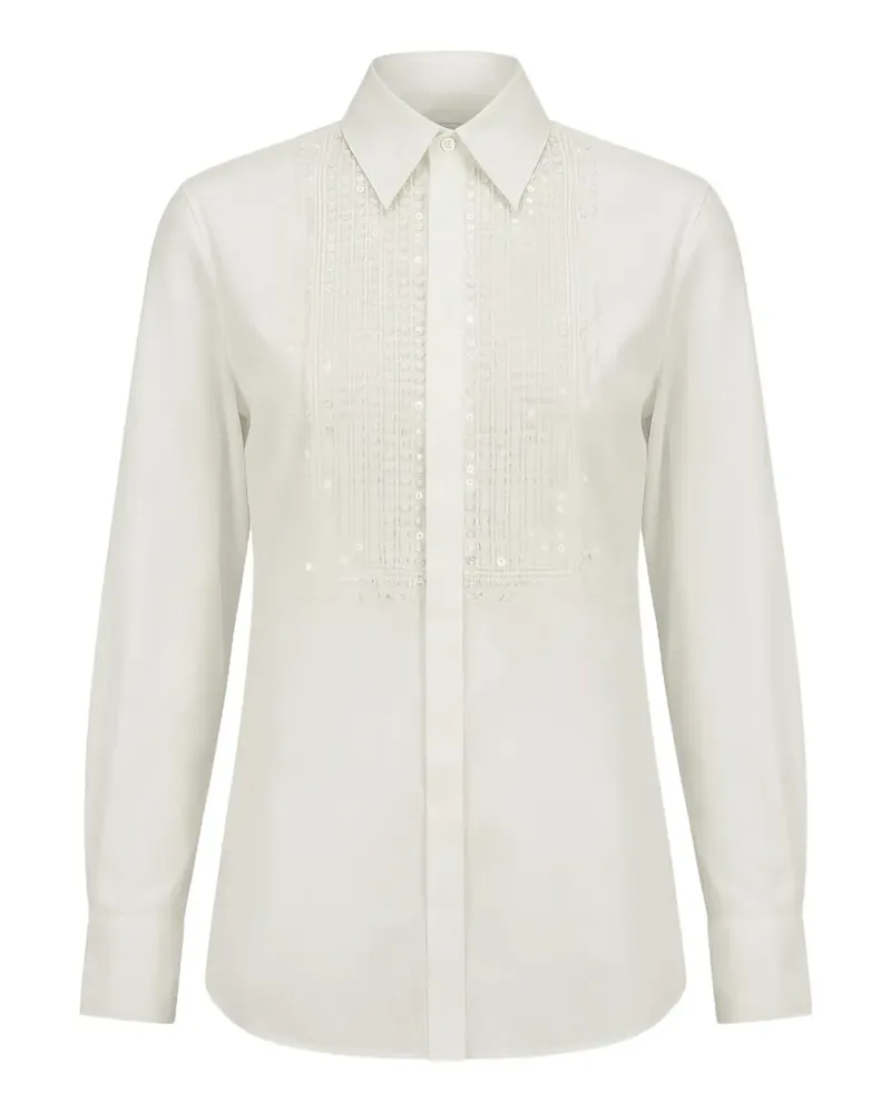 Valentino Garavani sequin shirt - Weiß Weiß