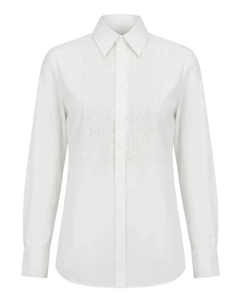 Valentino Garavani sequin shirt - Weiß Weiß
