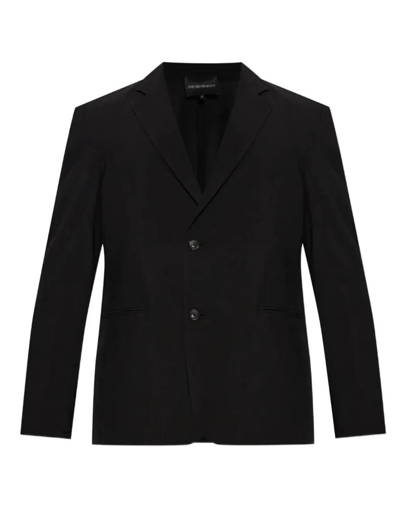 Emporio Armani double-vent blazer - Schwarz Schwarz