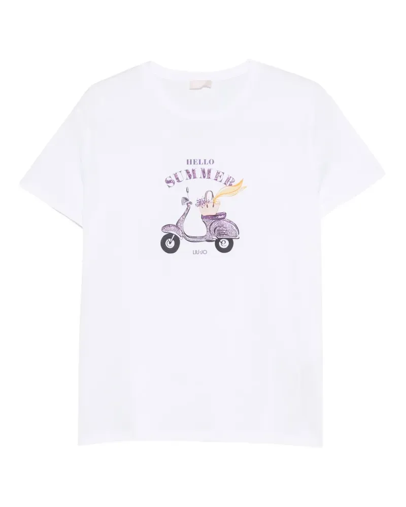 Liu Jo print-detail T-shirt - Weiß Weiß