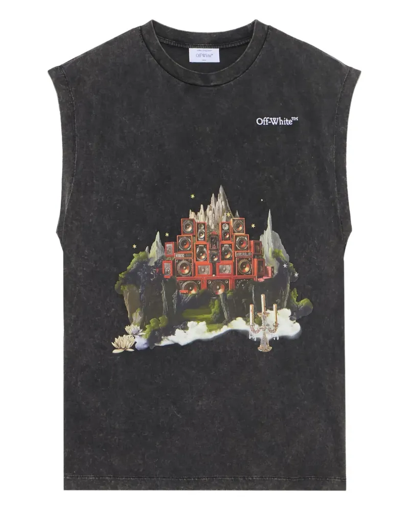 OFF-WHITE landscape arrow tank top - Grau Grau
