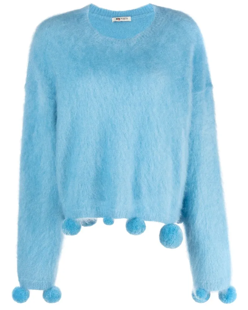 Ports 1961 Pullover aus Mohairgemisch Blau