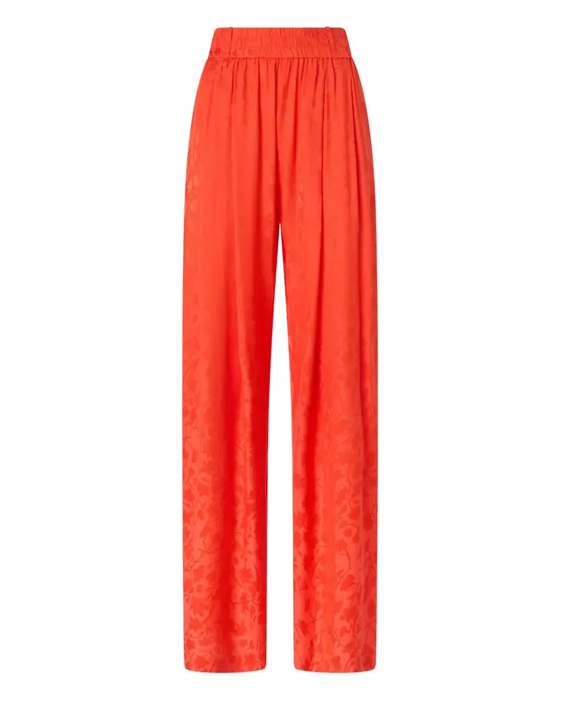 Pinko Gerade Hose mit Blumenmuster - Orange Orange