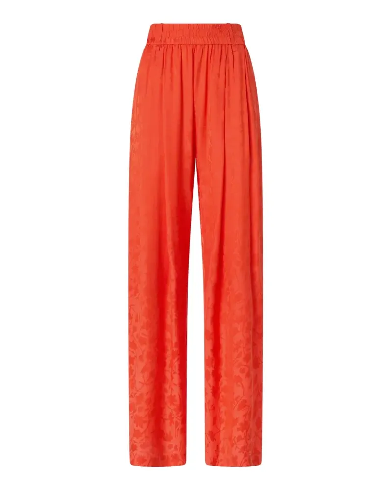 Pinko Gerade Hose mit Blumenmuster - Orange Orange