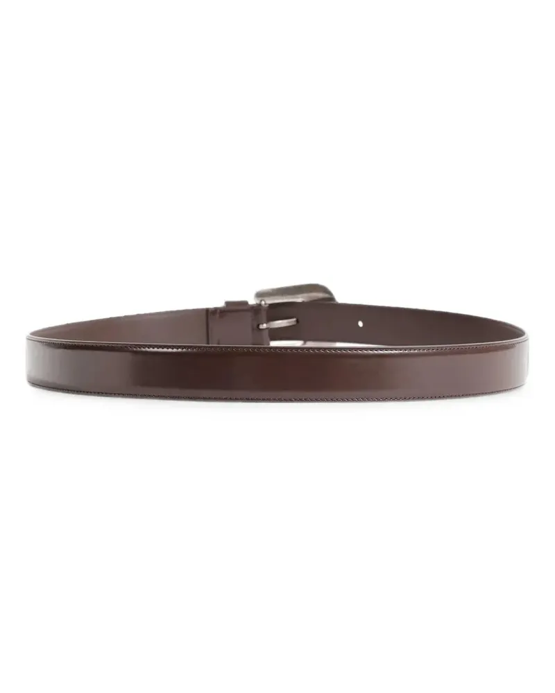 Valentino Garavani VLogo Signature malachite-embellished belt - Braun Braun