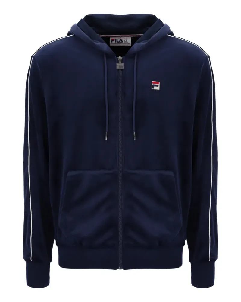 Fila Italo Hoodie mit Velours-Paspeln - Blau Blau