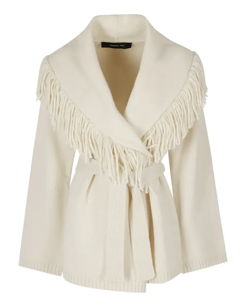 Federica Tosi Cardigan mit Fransen - Nude Nude