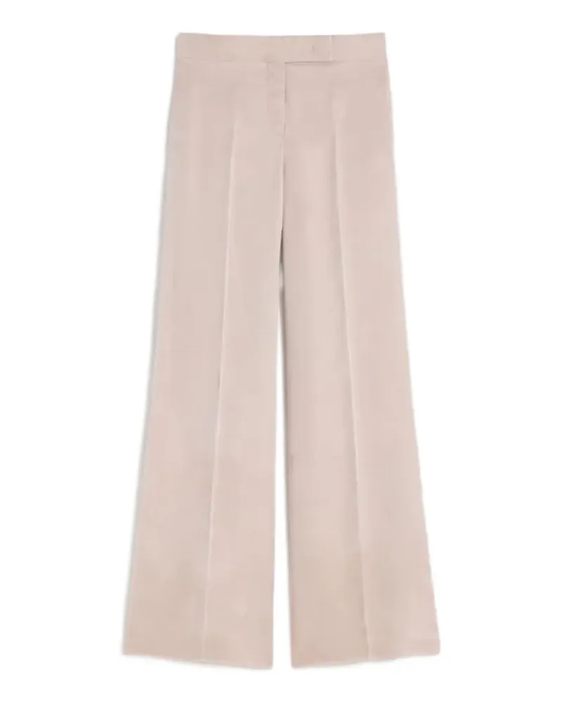 Max Mara pressed-crease wide-leg trousers - Nude Nude