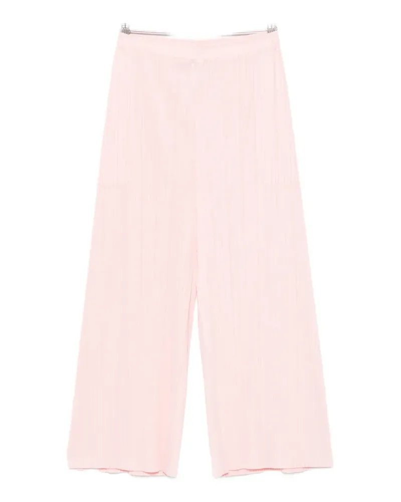 Issey Miyake pleated cropped trousers - Rosa Rosa