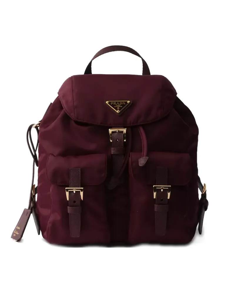 Prada Re-Edition 1978 Re-Nylon Rucksack mit Kordelzug - Rot Rot