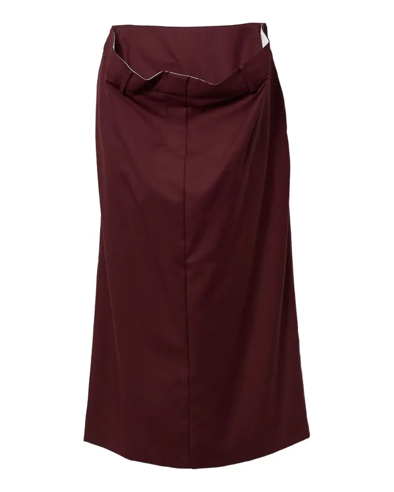 pushBUTTON pocket midi skirt - Rot Rot