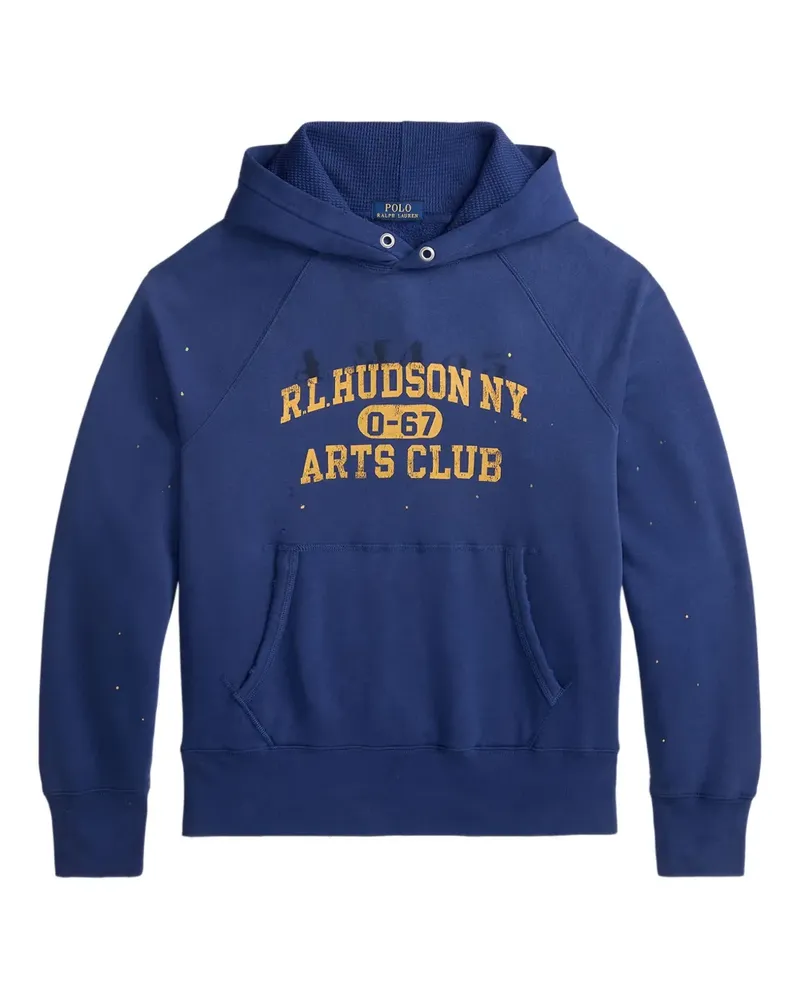 Ralph Lauren Hoodie mit grafischem Print - Blau Blau