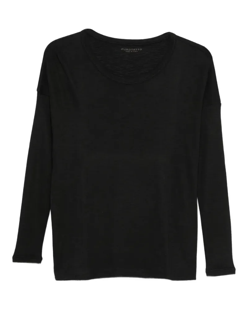 Purotatto long-sleeve T-shirt - Schwarz Schwarz