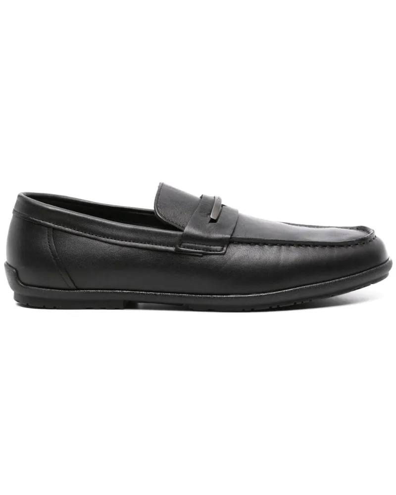 Calvin Klein Loafer mit Logo-Schild - Schwarz Schwarz