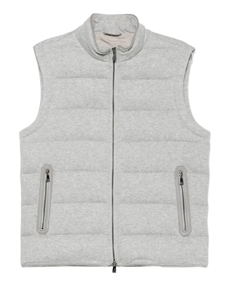 Corneliani Gesteppte Weste - Grau Grau