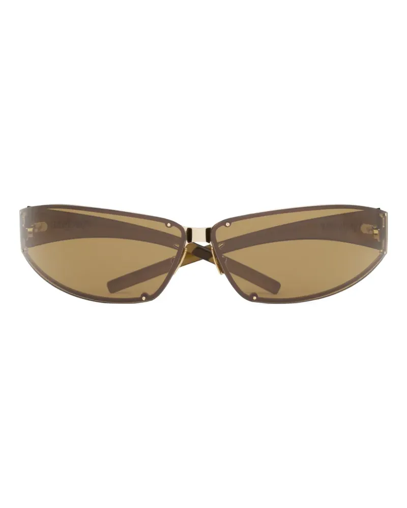 Saint Laurent SL 963 Sonnenbrille mit geometrischem Gestell - Braun Braun