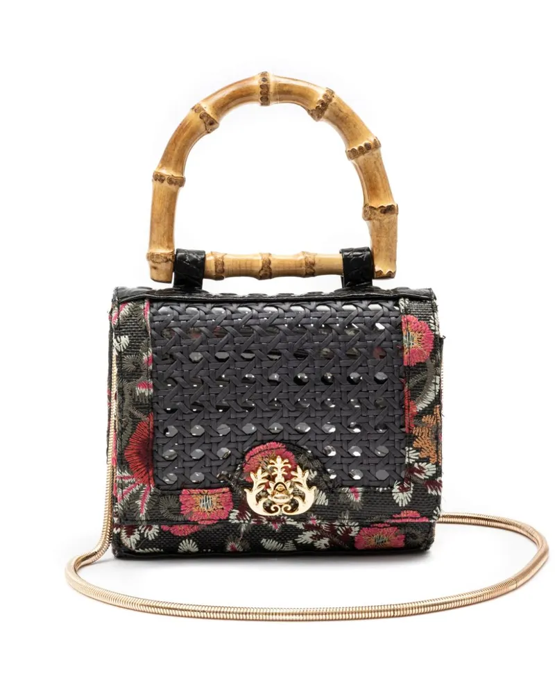 ISLA Mini Diana Handtasche mit Klappe - Schwarz Schwarz