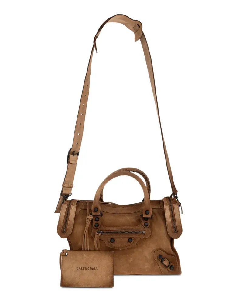Balenciaga Kleine Le City Tote Bag - Braun Braun