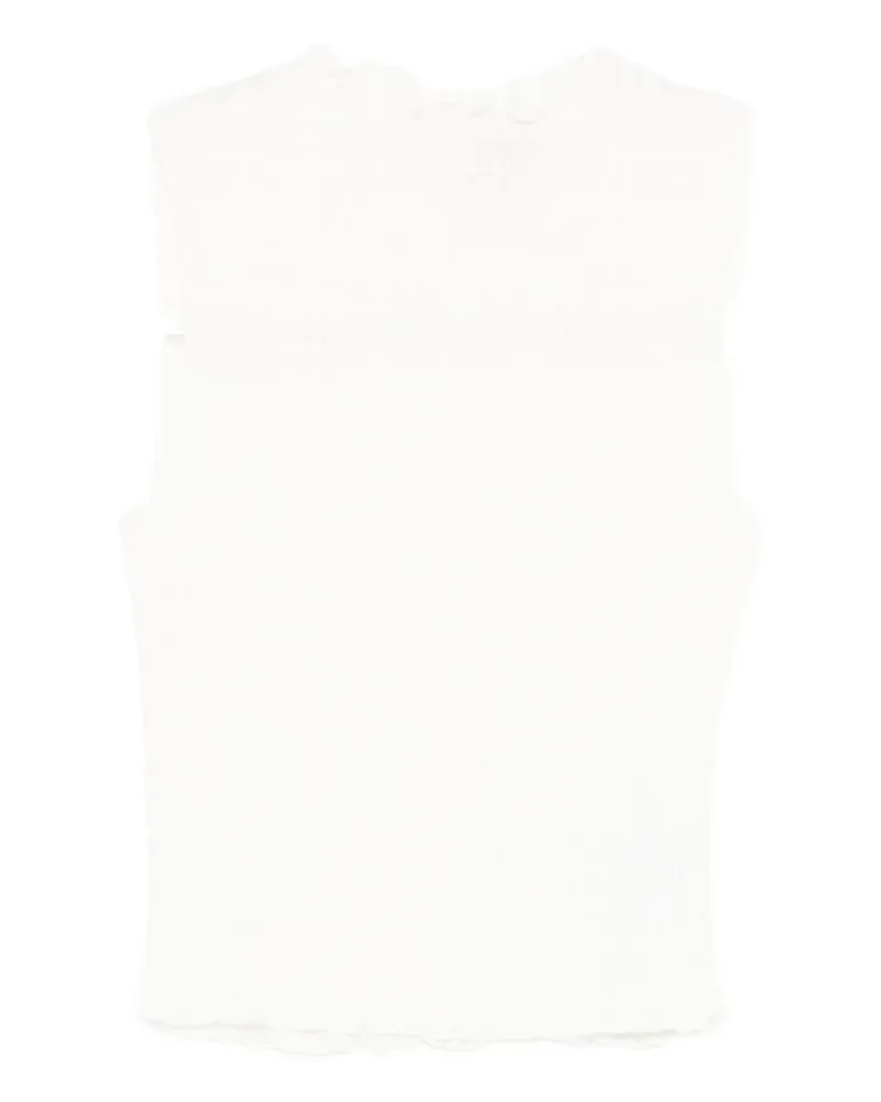 Reformation Adri vest top - Weiß Weiß