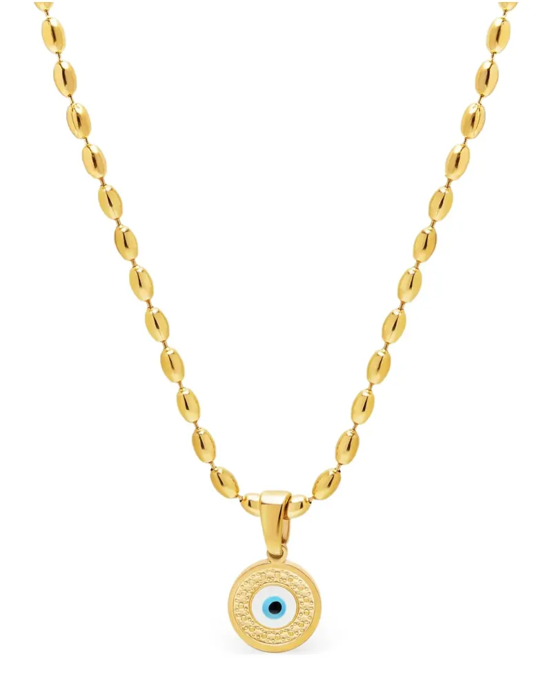 Nialaya evil-eye beaded necklace - Gold Gold