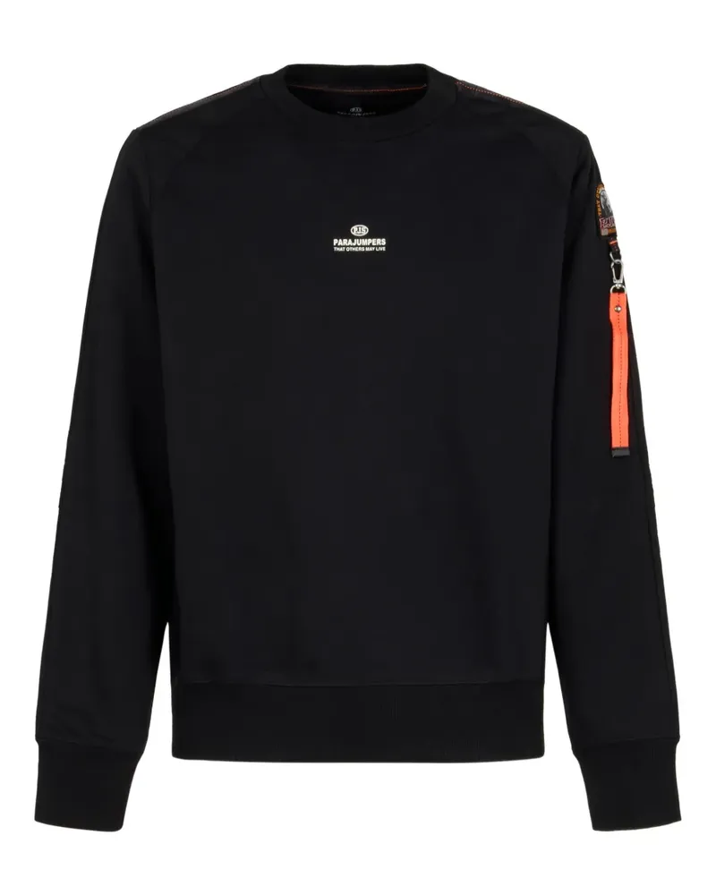 Parajumpers logo-patch sweatshirt - Schwarz Schwarz