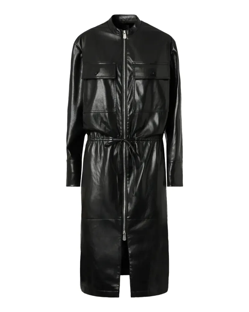 Pinko Midikleid mit Kordelzugbund - Schwarz Schwarz