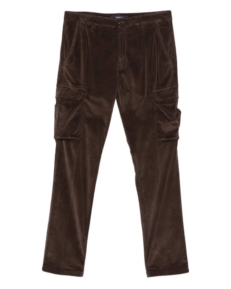 40Weft Cargohose aus Cord - Braun Braun