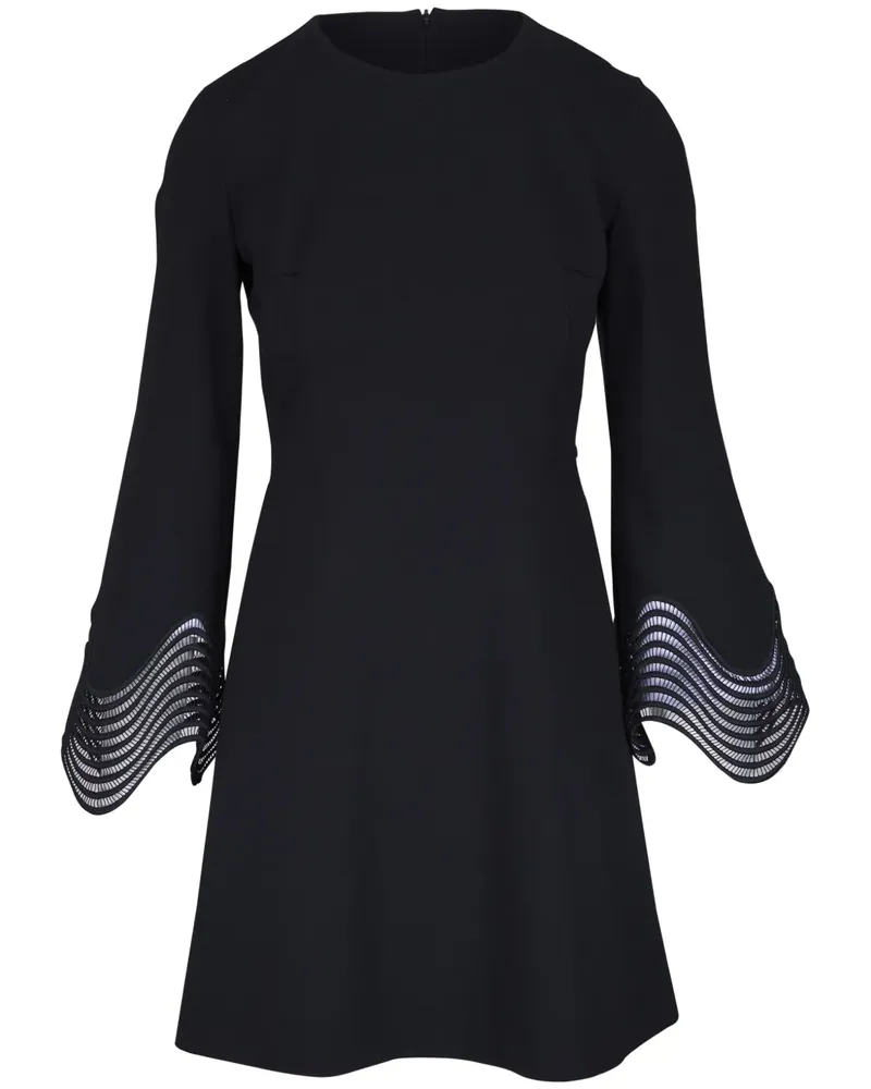 Akris Minikleid mit welligen Bündchen - Schwarz Schwarz