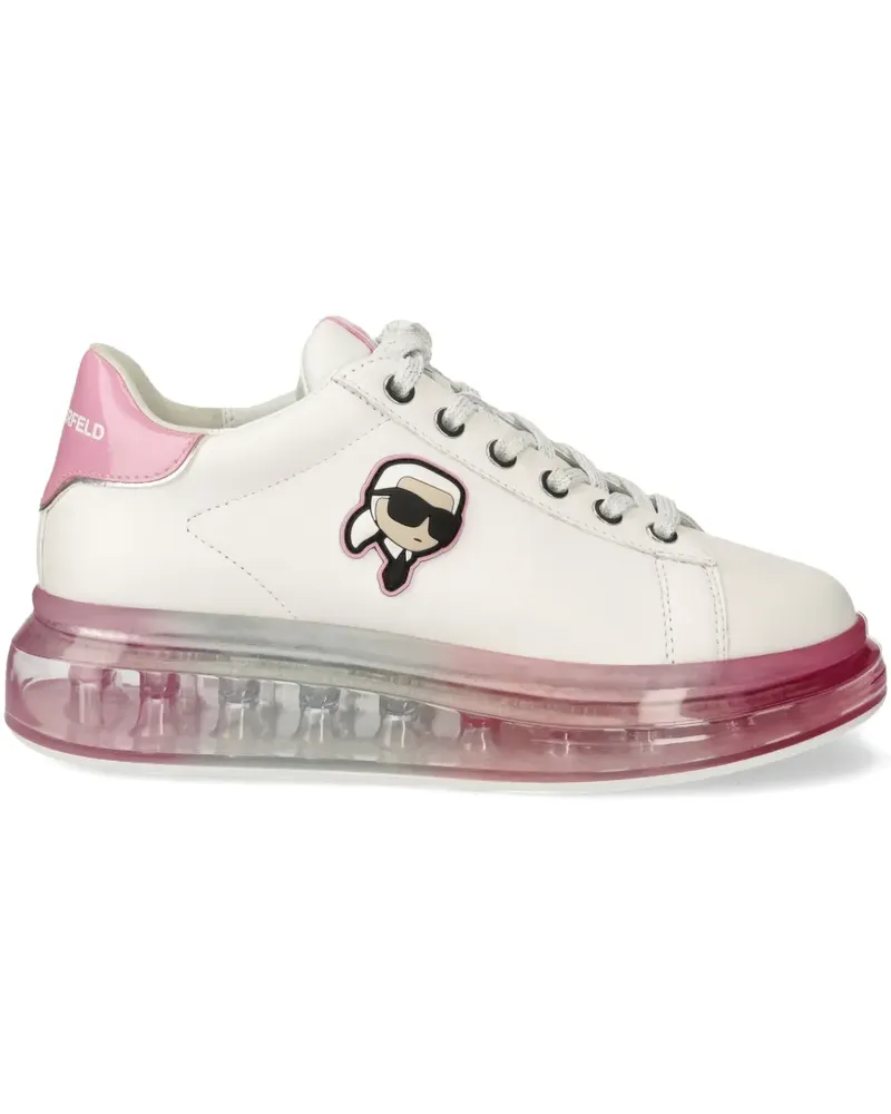 Karl Lagerfeld Sneakers mit Logo-Patch - Weiß Weiß