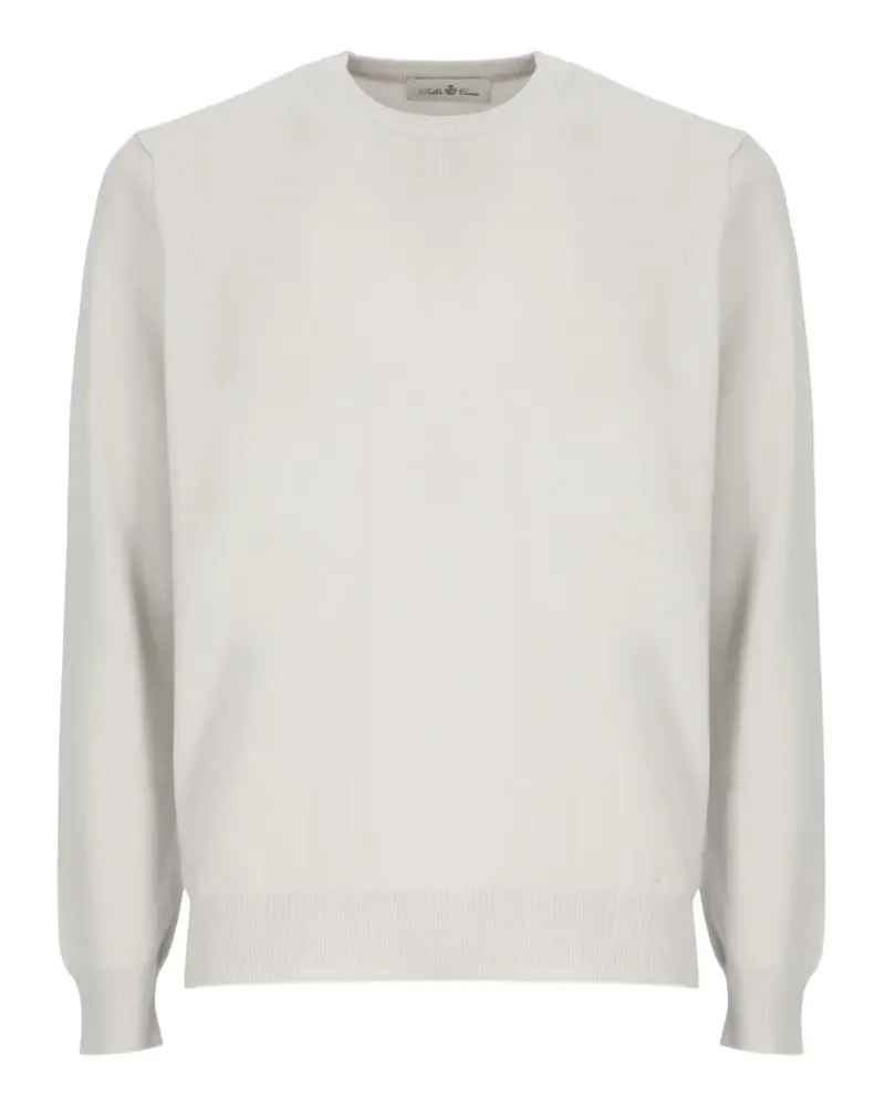 Della Ciana Pullover mit rundem Ausschnitt - Weiß Weiß