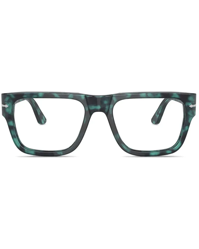 Persol Brille mit eckigem Gestell - Blau Blau